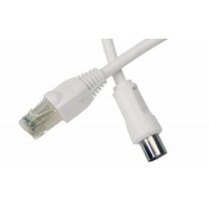 Cordon TV RJ45/IEC pour TV Hertzien.