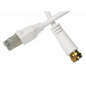 Cordon TV RJ45/F pour décodeur satellite