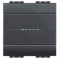 Va-et-vient 1 P 16 AX 250 Vca - 2 modules  - LivingLight Anthracite
