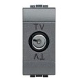 Prise TV 1 module - LivingLight Anthracite