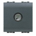 Prise TV 2 modules - LivingLight Anthracite
