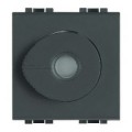 Variateur rotatif Living Light Bticino Anthracite 60-500W - 2 modules
