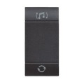 Enjoliveur anthracite diffusion sonore Bticino Livinglight 1 module