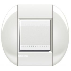 Plaque Living Light Bticino Blanc - 2 modules