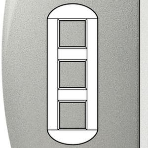 Plaque Living Light Bticino Tech - 2 + 2 + 2 modules