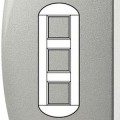 Plaque Living Light Bticino Tech - 2 + 2 + 2 modules