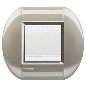 Plaque Living Light Bticino Titane - 2 modules