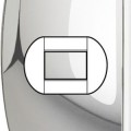 Plaque Living Light Bticino Chrome - 3 modules