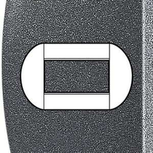 Plaque Living Light Bticino Graphite - 4 modules