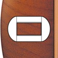 Plaque Living Light Bticino Cerisier - 4 modules