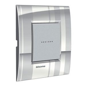 Plaque Living Light Bticino Rayé - 2 modules