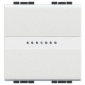 Va-et-vient 1 P 16 AX 250 Vca - 2 modules  - LivingLight Blanc