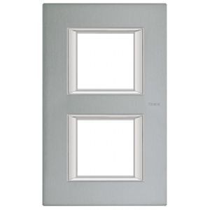 Plaque Axolute Bticino Mercure - 2 x 2 modules entraxe 71 V