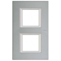 Plaque Axolute Bticino Mercure - 2 x 2 modules entraxe 71 V