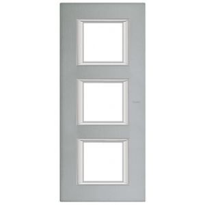 Plaque Axolute Bticino Mercure - 3 x 2 modules entraxe 71 V