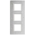 Plaque Axolute Bticino Chrome - 3 x 2 modules entraxe 71 V