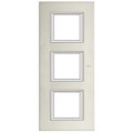 Plaque Axolute Bticino Aluminium naturel - 3 x 2 modules entraxe 71 V