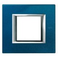 Plaque Axolute Bticino Bleu - 2 modules