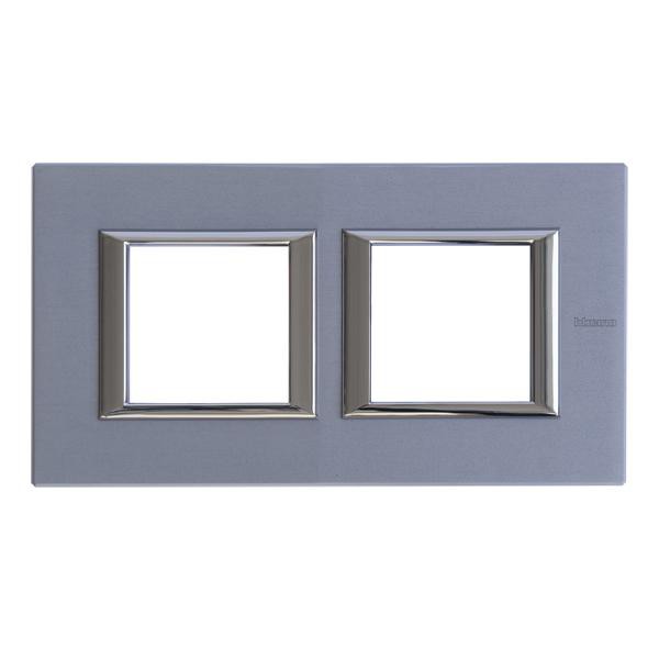 Plaque Axolute Bticino Mercure - 2 x 2 modules entraxe 71 H