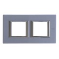 Plaque Axolute Bticino Mercure - 2 x 2 modules entraxe 71 H