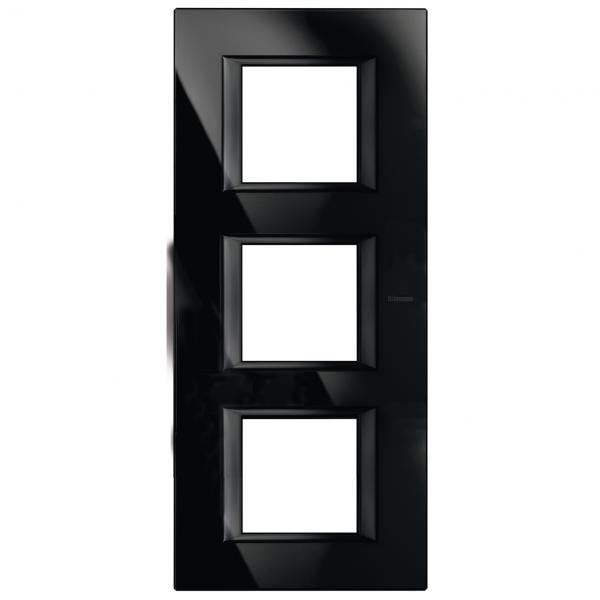 Plaque Axolute Bticino Nighter - 3 x 2 modules entraxe 71 V