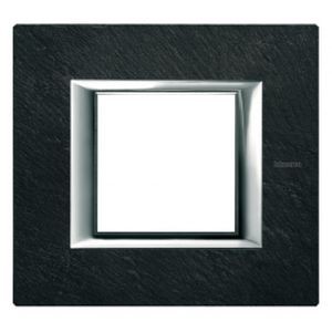 Plaque Axolute Bticino Ardoise - 2 modules