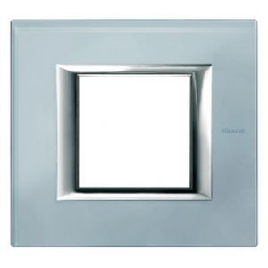 Plaque Axolute Bticino Azur - 2 modules