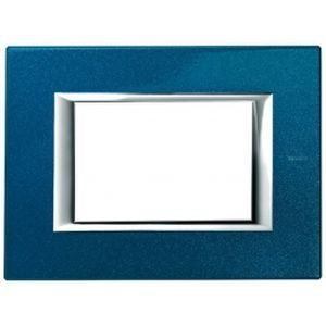 Plaque Axolute Bticino Bleu - 3 modules