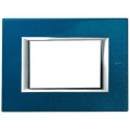 Plaque Axolute Bticino Bleu - 3 modules