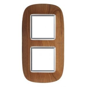 Plaque Axolute Bticino Cerisier - 2 x 2 modules entraxe 71