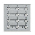 Clavier codé 12 touches - 2 modules - Axolute Alu