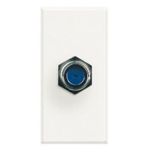 Prise TV Axolute Bticino simple sortie F - 1 module - white