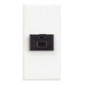 Prise 8 contacts - 1 module - Axolute White