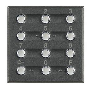 Clavier codé 12 touches - 2 modules - Axolute Anthracite