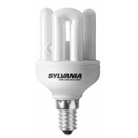 Ampoule fluocompacte E14 Sylvania Fast Start 9W 827