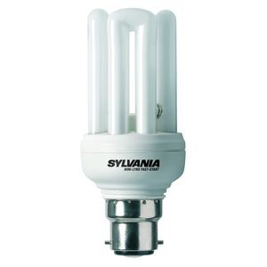 Ampoule fluocompacte B22 Sylvania Mini-Lynx Fast-Start 8W 827 2700K 470lm
