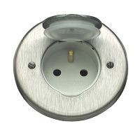 Prise de sol 2 P+T 16A - 250V~ - ronde