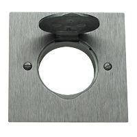 Sortie de câble de sol Arnould Ø 38mm - carrée 80x80mm