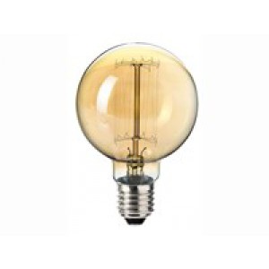 Ampoule à incandescence Vintage Globe G80 60W 230/240V E27 - Sylvania