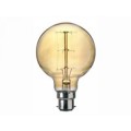 Ampoule à incandescence Vintage Globe G80 60W 230/240V B22 - Sylvania