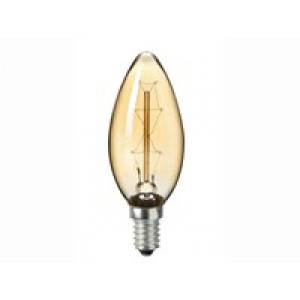 Ampoule à incandescence Vintage Flamme C35 40W 230/240V E14 - Sylvania