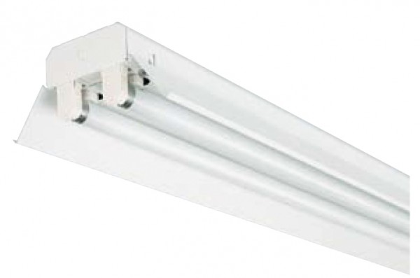 Réglette fluorescente T26 G13 Sylvania 258 S 23 PC 2x58W transparent réflecteur 1500mm