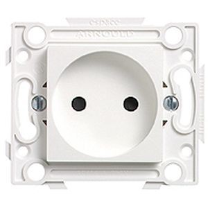 Prise 2 P 16A - 250V~ - connexion à vis - Lumière