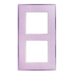 Plaque double - entraxe 57 vertical - Lilas