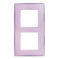 Plaque double - entraxe 57 vertical - Lilas