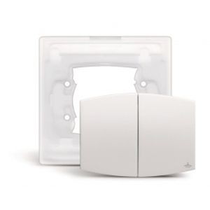 manette pour commande double blanche avec joint d'étanchéité