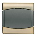 Plaque simple - Or / Moka