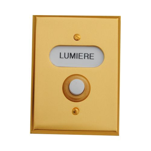 Guichet poussoir lumineux Silencieux jaspé 1 poste