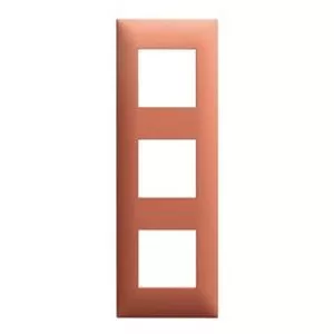 Plaque Triple 3 Postes Arnould Espace Evolution 64403 - Enjoliveur Blanc - Neuf Ancien Stock