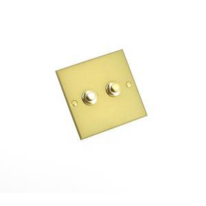 Interrupteur à 2 boutons poussoirs Or Arnould Europa Jaspe 2A 250V